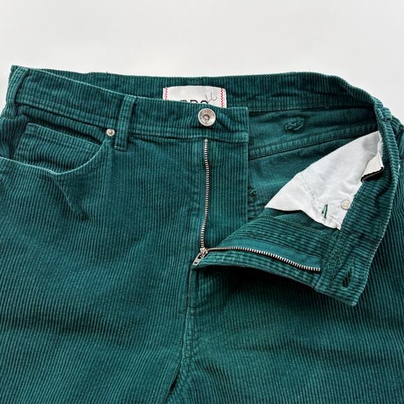 Urban Outfitters BDG Straight Leg Corduroy Pants Size 30 Green Cotton Casual - Picture 3 of 14